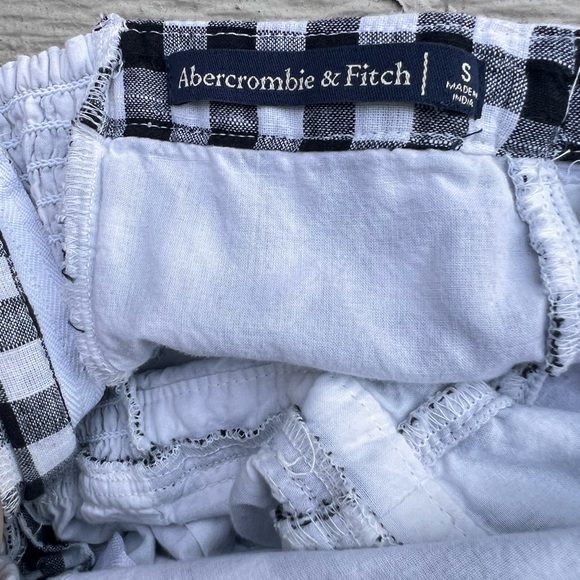 Black White Gingham Mini Sundress S Cottagecore Strappy Casual Beach Streetwear - Picture 9 of 9